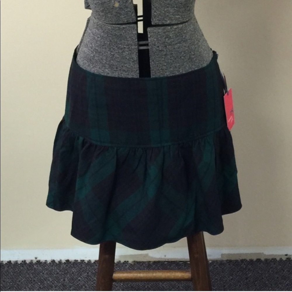 New Large Green & Navy Plaid Tommy Girl by Tommy Hilfiger - Picture 3 of 3